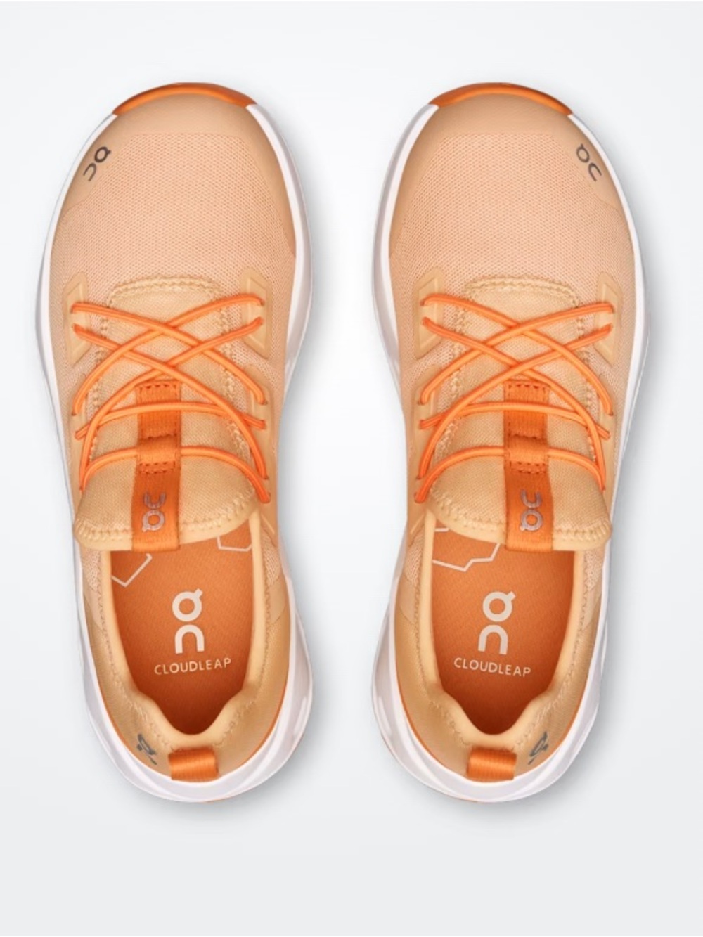 On Running Kids Peach Orange Athletic Shoe - Picture 2 of 2